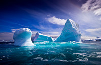 Cyan iceberg