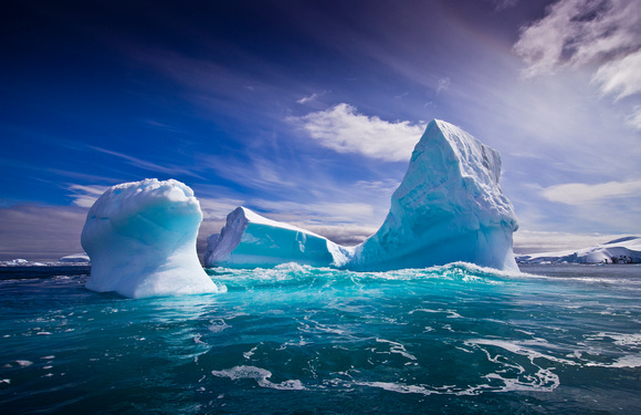 Cyan iceberg